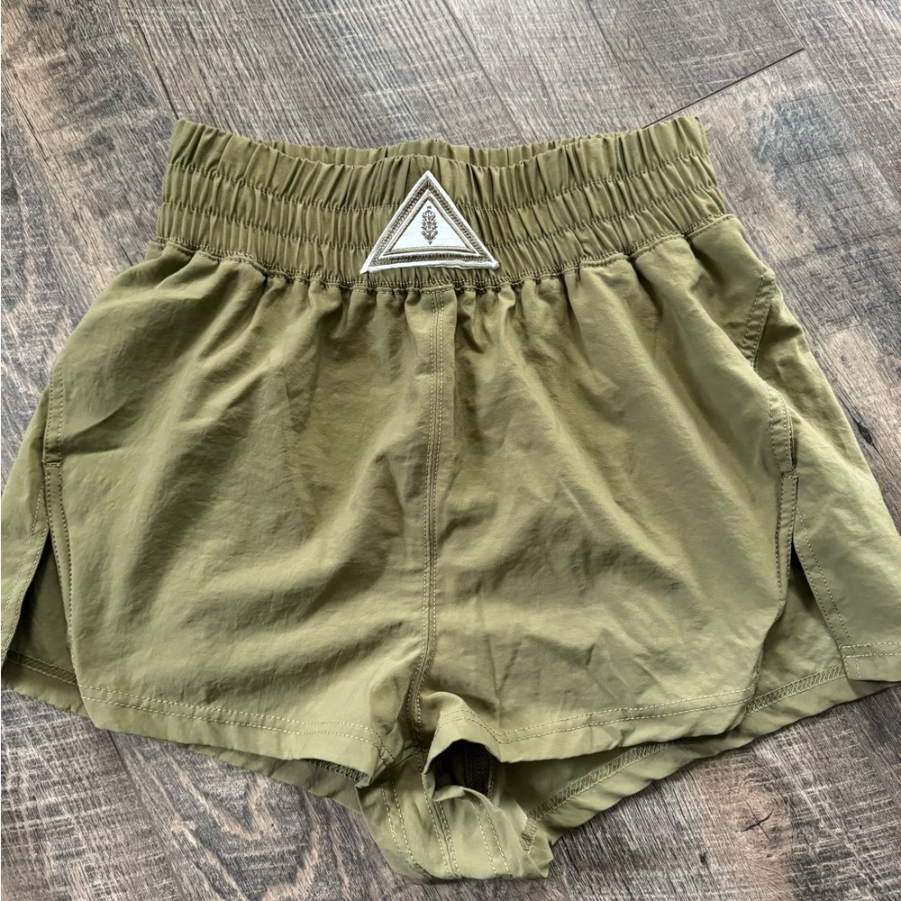 Free people next round short- small muted sage